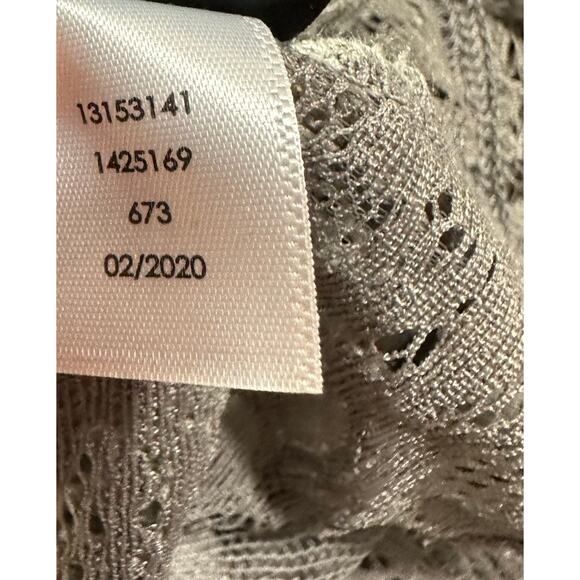 Torrid Gray Floral Lace Short Sleeve Top Boho Festival Fairy Size 3X Stretch - Picture 8 of 8